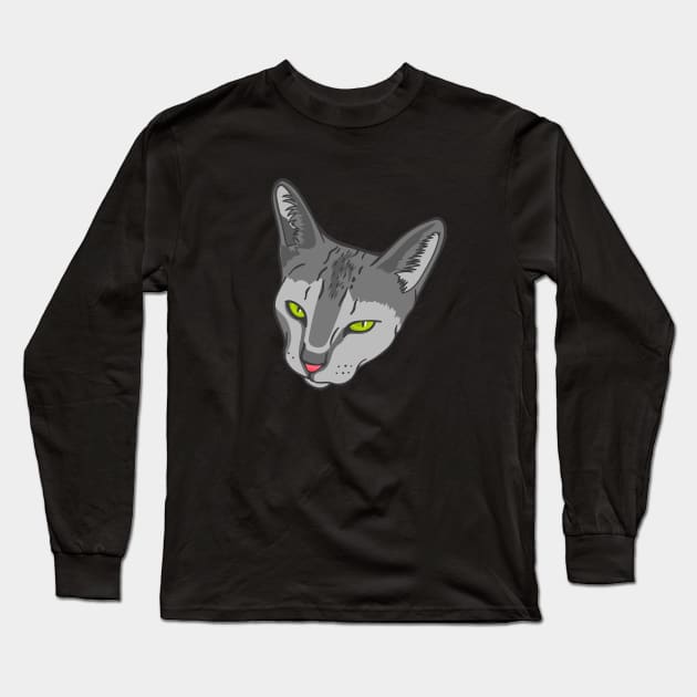 Bored cat Long Sleeve T-Shirt by ArtMoore98